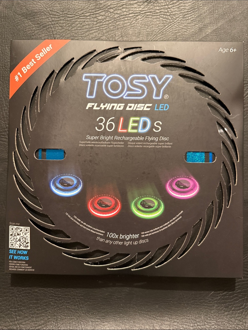 LED Flying Disc - Blue, Red, Green, Pink